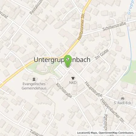 Standortübersicht der Tankstelle SMATRICS GmbH & Co KG in 74199 Untergruppenbach