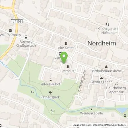 Standortübersicht der Tankstelle EnBW mobility+ AG und Co.KG in 74226 Nordheim