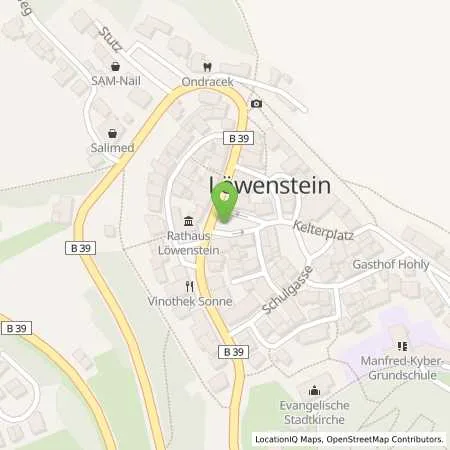 Standortübersicht der Tankstelle SMATRICS GmbH & Co KG in 74245 Löwenstein