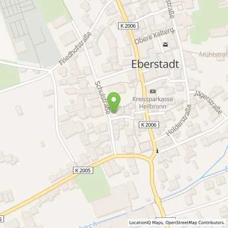 Standortübersicht der Tankstelle EnBW mobility+ AG und Co.KG in 74246 Eberstadt