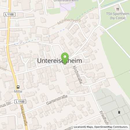 Standortübersicht der Strom (Elektro) Tankstelle: Gemeinde Untereisesheim in 74257, Untereisesheim