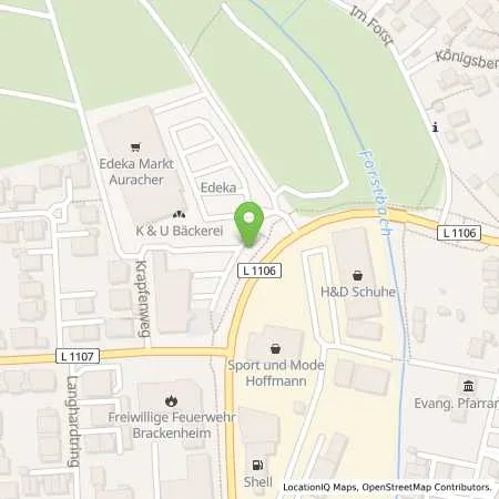 Standortübersicht der Tankstelle EnBW mobility+ AG und Co.KG in 74336 Brackenheim