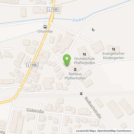 Standortübersicht der Strom (Elektro) Tankstelle: EnBW mobility+ AG und Co.KG in 74397, Pfaffenhofen