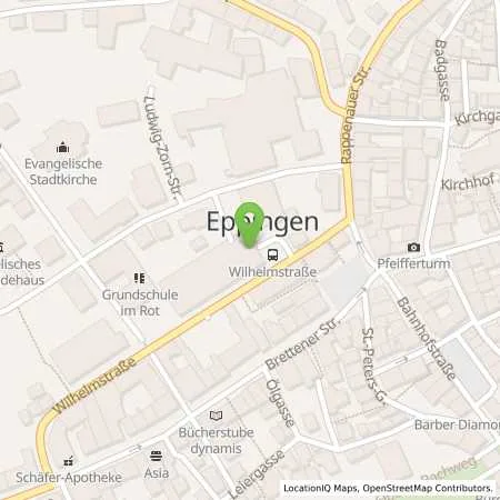 Standortübersicht der Tankstelle EnBW mobility+ AG und Co.KG in 75031 Eppingen