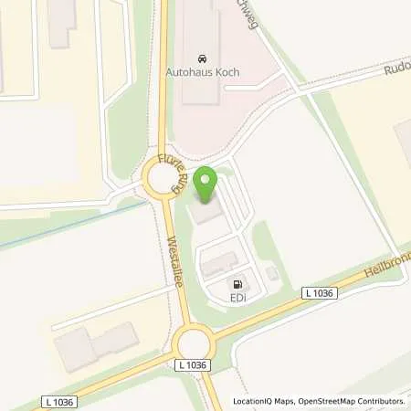 Standortübersicht der Tankstelle Mer Germany GmbH in 74613 Öhringen