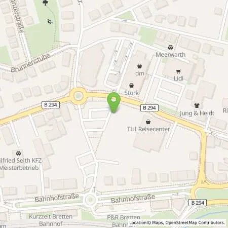 Standortübersicht der Tankstelle Lidl Dienstleistung GmbH & Co. KG in 75015 Bretten