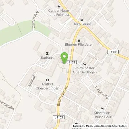 Standortübersicht der Tankstelle EnBW mobility+ AG und Co.KG in 75038 Oberderdingen