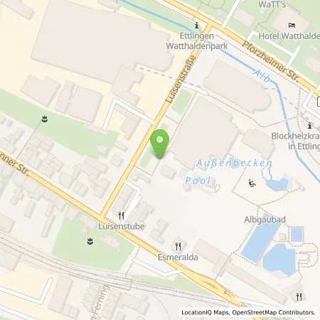 Standortübersicht der Tankstelle Stadtwerke Ettlingen GmbH in 76275 Ettlingen