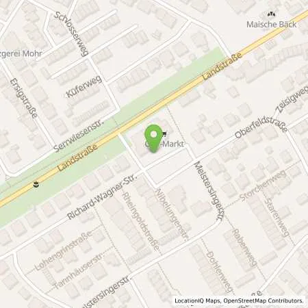 Standortübersicht der Tankstelle Stadtwerke Ettlingen GmbH in 76275 Ettlingen