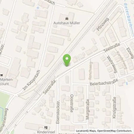 Standortübersicht der Tankstelle Stadtwerke Ettlingen GmbH in 76275 Ettlingen