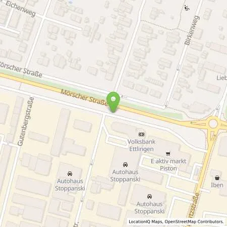 Standortübersicht der Tankstelle Autohaus Stoppanski GmbH in 76275 Ettlingen