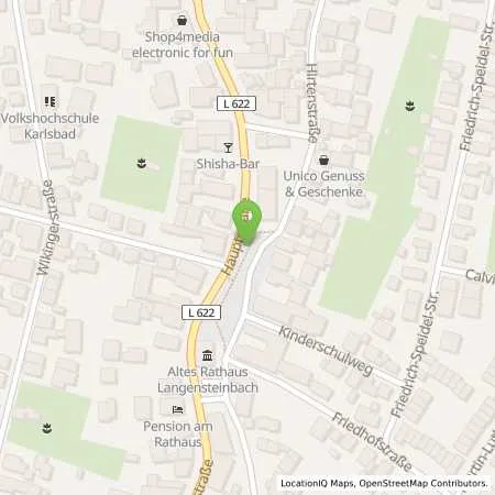 Standortübersicht der Tankstelle EnBW mobility+ AG und Co.KG in 76307 Karlsbad