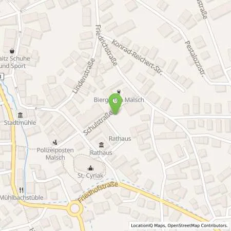 Standortübersicht der Tankstelle deer GmbH in 76316 Malsch