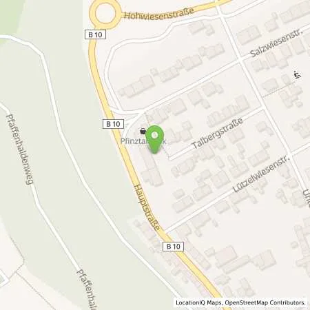 Standortübersicht der Tankstelle Autohaus Leicht GmbH in 76327 Pfinztal