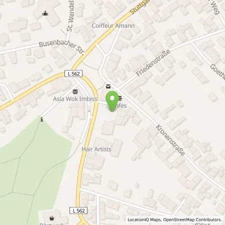 Standortübersicht der Tankstelle Stadtwerke Ettlingen GmbH in 76337 Waldbronn