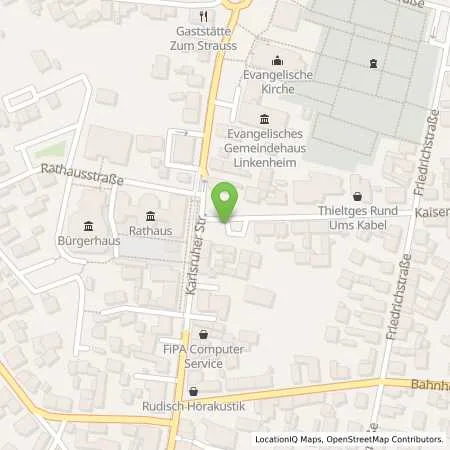 Standortübersicht der Tankstelle deer GmbH in 76351 Linkenheim-Hochstetten