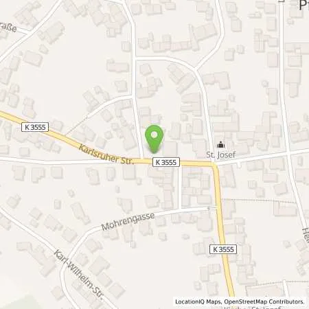 Standortübersicht der Tankstelle Stadtwerke Ettlingen GmbH in 76359 Marxzell