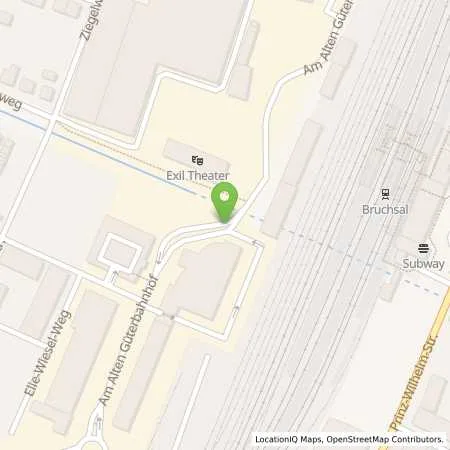 Standortübersicht der Tankstelle Energie- und Wasserversorgung Bruchsal GmbH in 76646 Bruchsal