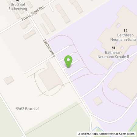 Standortübersicht der Strom (Elektro) Tankstelle: EnBW mobility+ AG und Co.KG in 76646, Bruchsal