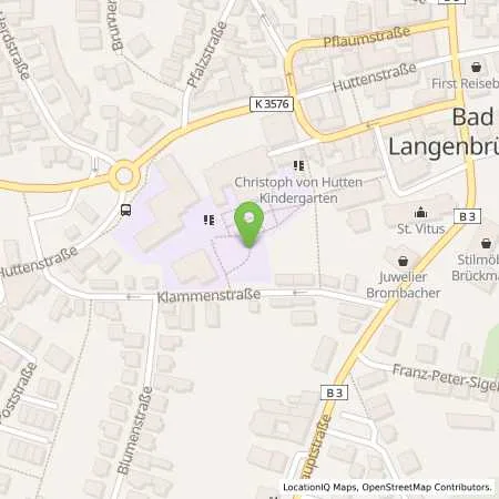 Standortübersicht der Tankstelle Energie- und Wasserversorgung Bruchsal GmbH in 76669 Bad Schönborn (Langenbrücken)