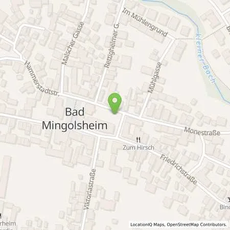 Standortübersicht der Tankstelle Energie- und Wasserversorgung Bruchsal GmbH in 76669 Bad Schönborn (Mingolsheim)