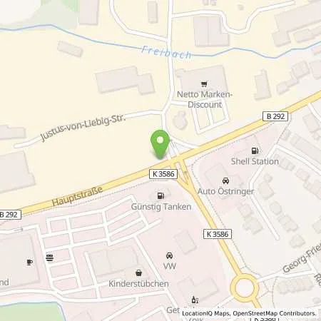 Standortübersicht der Tankstelle Auto-Östringer GmbH in 76684 Östringen