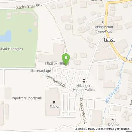 Standortübersicht der Tankstelle Energiedienst Holding AG in 78247 Hilzingen