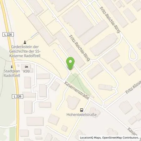 Standortübersicht der Tankstelle Stadtwerke Radolfzell GmbH in 78315 Radolfzell