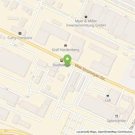 Standortübersicht der Tankstelle Stadtwerke Konstanz GmbH in 78467 Konstanz