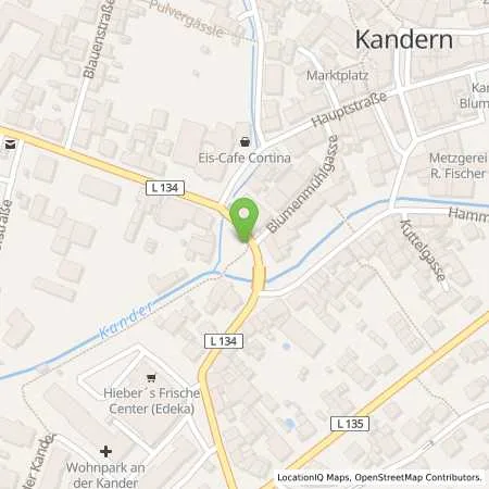 Standortübersicht der Tankstelle Energiedienst Holding AG in 79400 Kandern