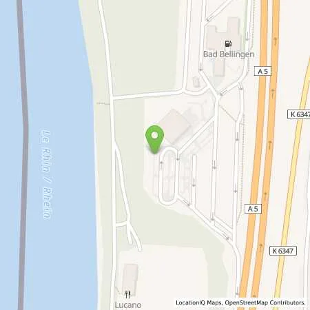 Standortübersicht der Tankstelle EnBW mobility+ AG und Co.KG in 79415 Bad Bellingen