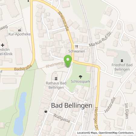Standortübersicht der Strom (Elektro) Tankstelle: Energiedienst Holding AG in 79415, Bad Bellingen