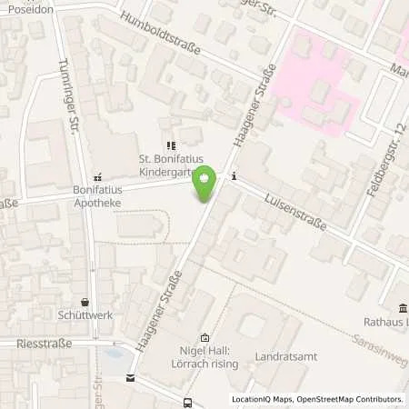 Standortübersicht der Tankstelle Energiedienst Holding AG in 79539 Lörrach