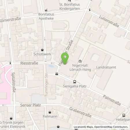 Standortübersicht der Tankstelle Energiedienst Holding AG in 79539 Loerrach