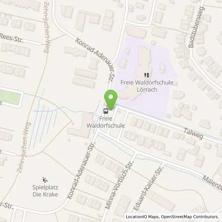 Standortübersicht der Tankstelle Energiedienst Holding AG in 79540 Lörrach