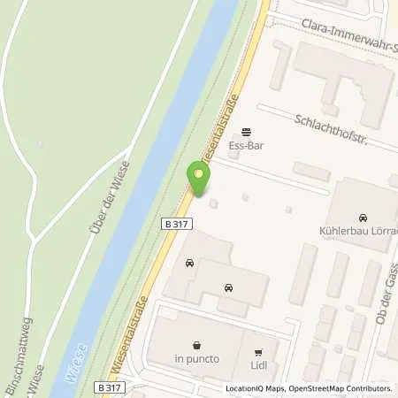 Standortübersicht der Tankstelle Autohaus Stoll GmbH in 79540 Lörrach