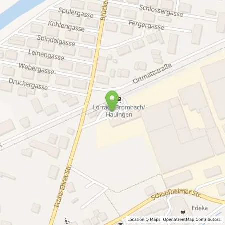 Standortübersicht der Tankstelle Energiedienst Holding AG in 79541 Lörrach (Brombach)