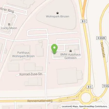 Standortübersicht der Tankstelle Gottstein GmbH Automobile + Motorräder in 79589 Binzen