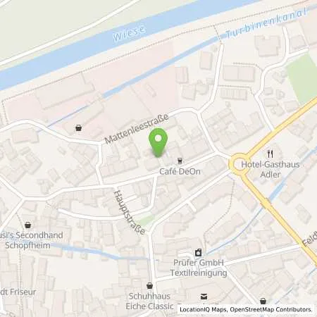 Standortübersicht der Tankstelle Autohaus Lehmann GmbH in 79650 Schopfheim