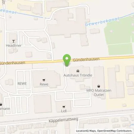 Standortübersicht der Tankstelle Autohaus Tröndle in 79650 Schopfheim