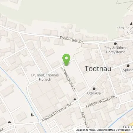 Standortübersicht der Tankstelle Energiedienst Holding AG in 79674 Todtnau