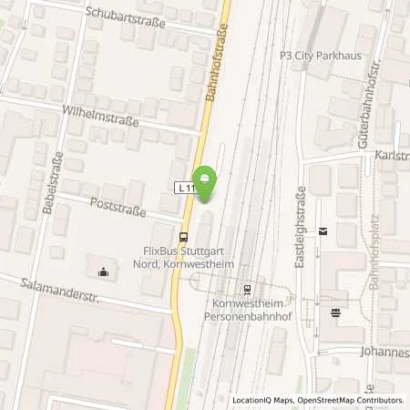 Standortübersicht der Tankstelle Stadtwerke Ludwigsburg-Kornwestheim GmbH in 70806 Kornwestheim