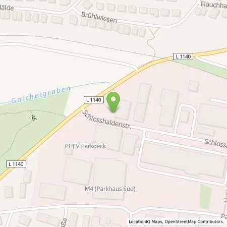 Standortübersicht der Tankstelle innogy eMobility Solutions GmbH in 71282 Hemmingen