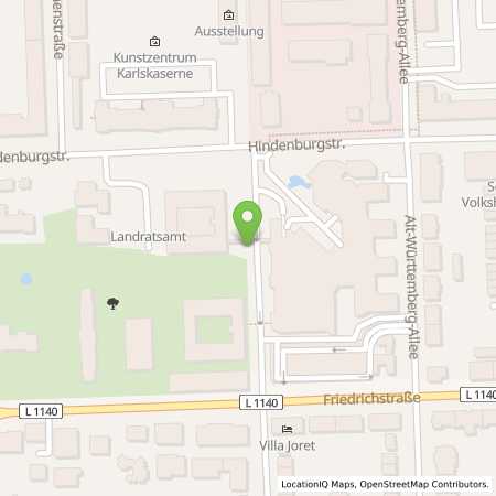 Standortübersicht der Strom (Elektro) Tankstelle: Stadtwerke Ludwigsburg-Kornwestheim GmbH in 71634, Ludwigsburg