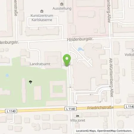 Standortübersicht der Tankstelle Stadtwerke Ludwigsburg-Kornwestheim GmbH in 71634 Ludwigsburg