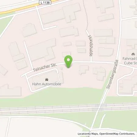 Standortübersicht der Tankstelle Hahn Automobile GmbH + Co. KG in 71634 Ludwigsburg