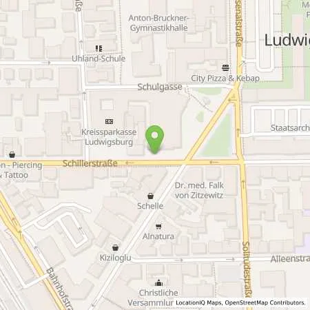 Standortübersicht der Tankstelle Stadtwerke Ludwigsburg-Kornwestheim GmbH in 71636 Ludwigsburg