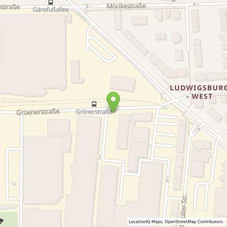 Standortübersicht der Strom (Elektro) Tankstelle: Stadtwerke Ludwigsburg-Kornwestheim GmbH in 71636, Ludwigsburg