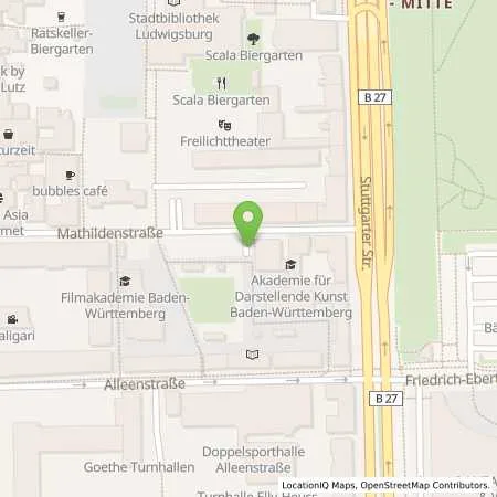 Standortübersicht der Tankstelle Stadtwerke Ludwigsburg-Kornwestheim GmbH in 71638 Ludwigsburg