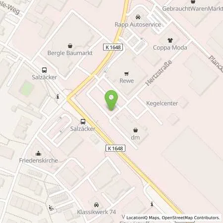 Standortübersicht der Tankstelle EnBW mobility+ AG und Co.KG in 71665 Vaihingen an der Enz